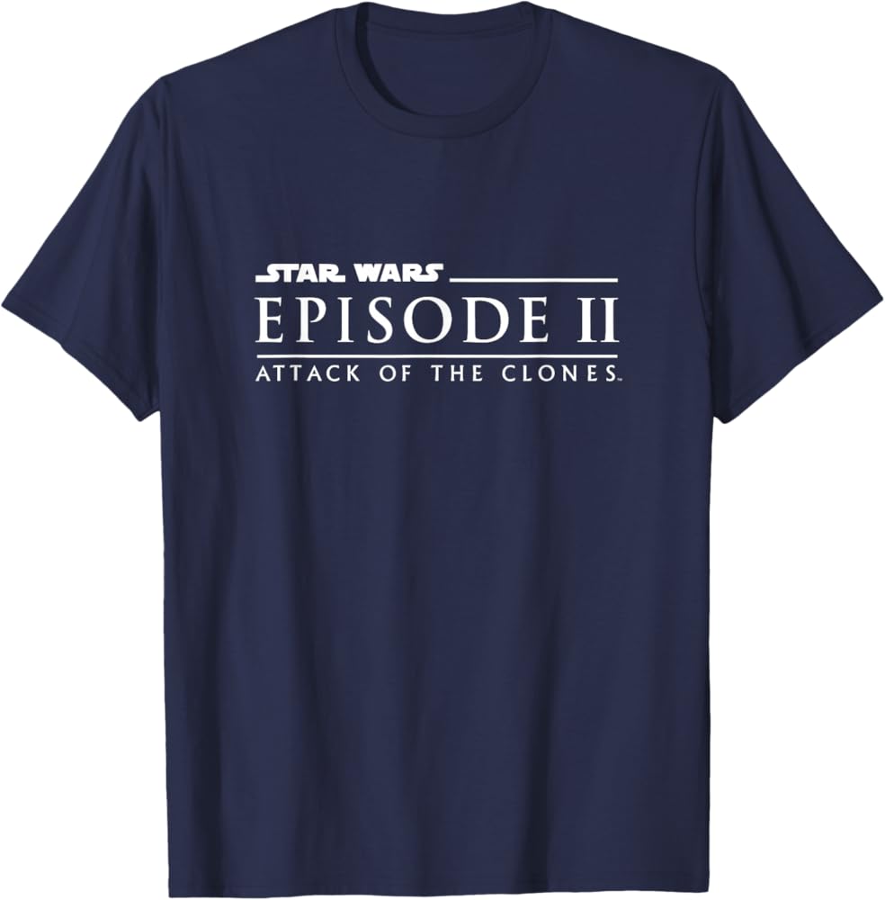 star wars episode 2 スターウォーズエピソード2 Tシャツ Amazon.com: Star Wars The Attack of the Clones Episode 2 Logo T
